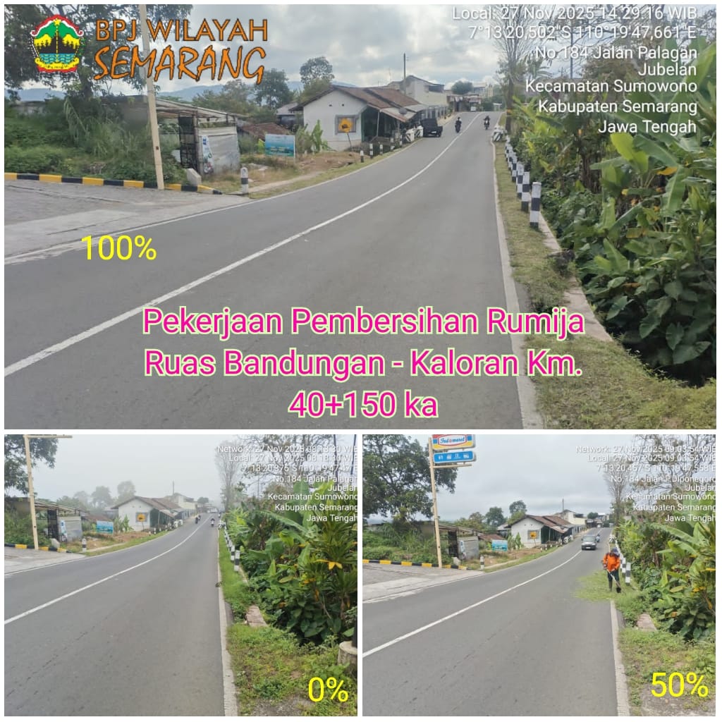 Pekerjaan Pemeliharaan Rutin Jalan dan Jembatan.
Ruas Bandungan - Kaloran.
Kamis, 27 November 2025.
#sahabatjalancantik #KemalaJateng #NgopeniNglakoni #AhmadLuthfi
<a href="/TajYasinMZ/">Taj Yasin Maimoen</a>
<a href="/dpubmckjateng/">DPU BMCK-Jateng #JalanCantik</a>
<a href="/humasjateng/">Humas Jateng</a>
<a href="/KemalaJateng/">#KemalaJateng</a>