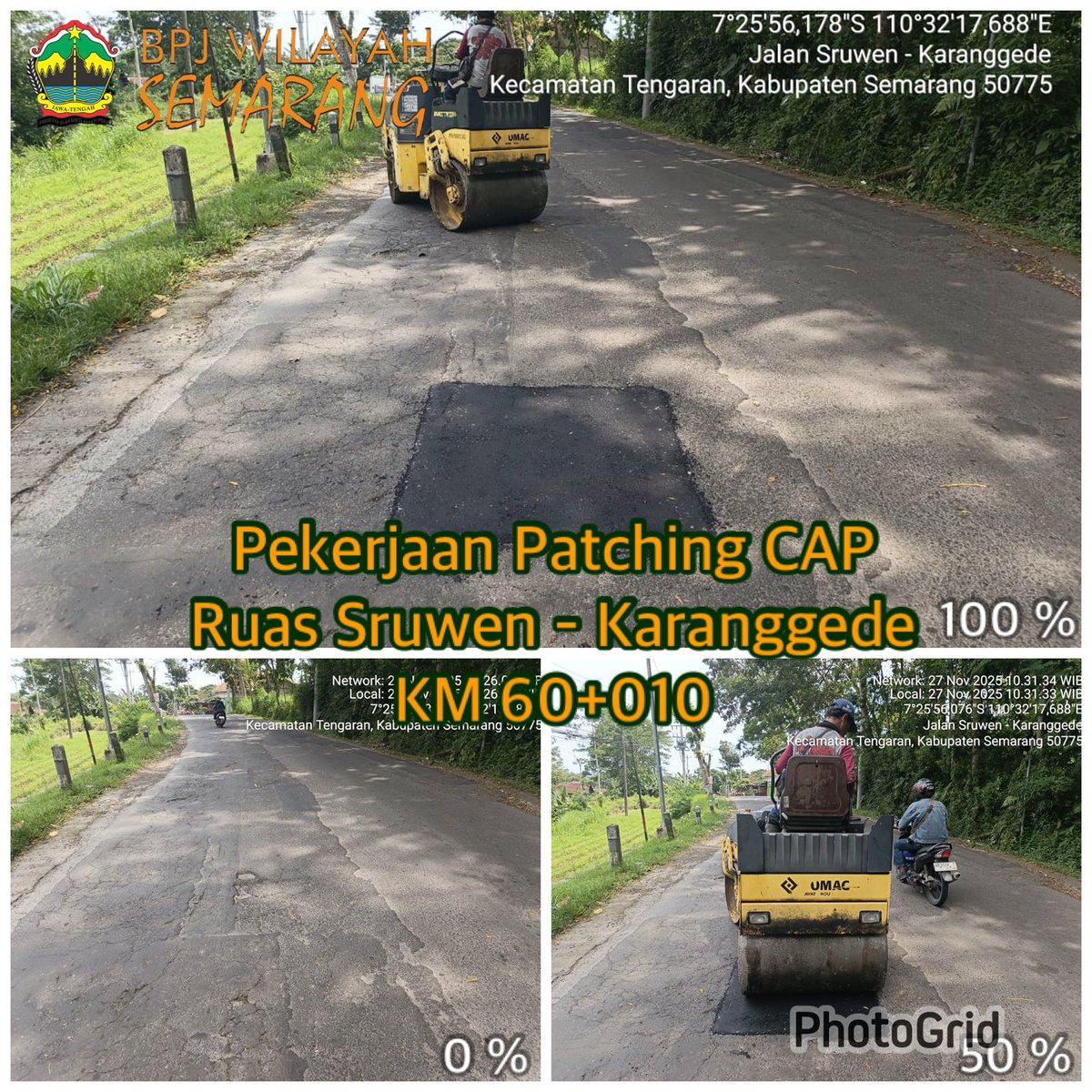 Pekerjaan Patching CAP.
Ruas Sruwen - Karanggede.
Kamis, 27 November 2025.
#sahabatjalancantik #KemalaJateng #NgopeniNglakoni #AhmadLuthfi
<a href="/TajYasinMZ/">Taj Yasin Maimoen</a>
<a href="/dpubmckjateng/">DPU BMCK-Jateng #JalanCantik</a>
<a href="/humasjateng/">Humas Jateng</a>
<a href="/KemalaJateng/">#KemalaJateng</a>