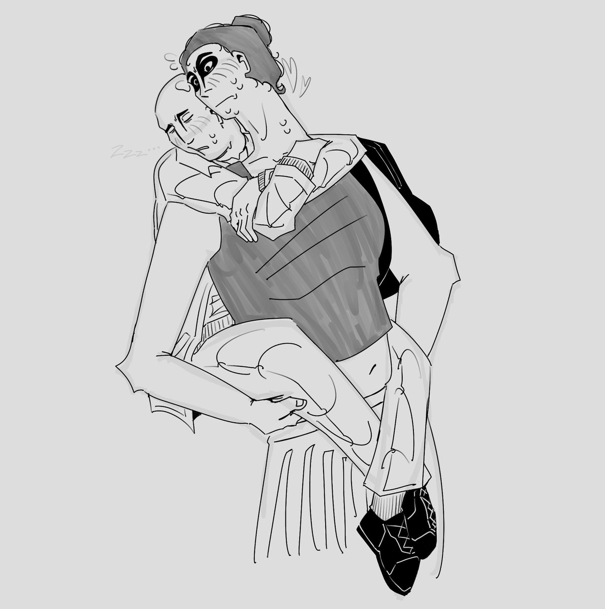 cuc_umbet's tweet image. someone used this drawing in an edit so i decided to redraw it #noimnotahuman #ninah