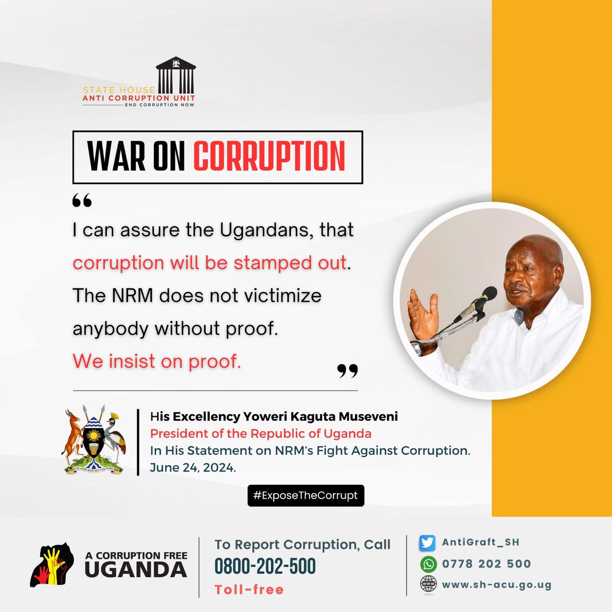 Nmwshdnjrch's tweet image. Fighting #corruption is everyone&apos;s business. It is up to each of us to act with integrity at all times and to be responsible and honest citizens.
#ExposeTheCorrupt
