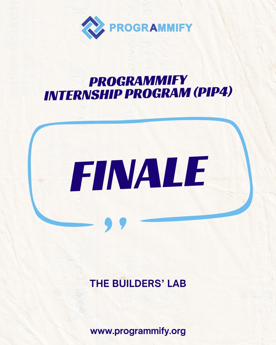 programmify's tweet image. PIP4 is almost coming to an end 🥹

Bittersweet!

For 8 weeks, our interns have teamed up to build 4 amazing products and now they’re ending strong with their solo project.

Watching their growth has been incredible.

Can’t wait to see what they ship next. 🚀💙