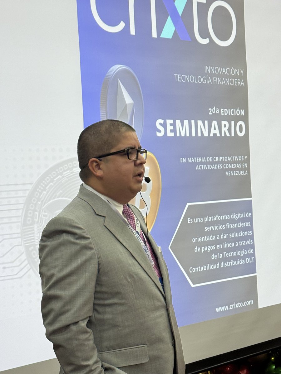 Hoy CRIXTO celebró su 2do seminario en materia de Criptoactivos y Actividades Conexas.

Organizado por el CEO de CRIXTO, Ing. Adrian Ruiz y el Oficial de Cumplimiento, Economista Dany Comenares, junto con prestigiosos invitados del ecosistema criptofinanciero en Venezuela.