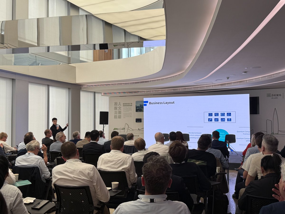 SpinQ_Lab's tweet image. 🌏This week, #SpinQ was invited to attend the “Tech Dragons of Asia: From #Shenzhen to #Taipei.” event organized by the #ChinaEU and Belgian-Chinese Chamber of Commerce (#BCECC).

Our Quantum Algorithm Research Specialist, Wu Zipeng, was invited to deliver a panel discussion at…