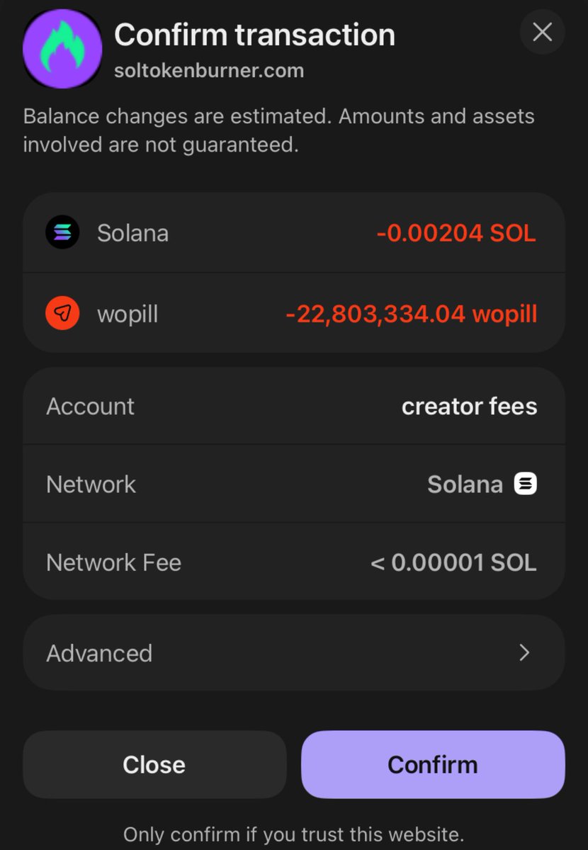 wopillcto's tweet image. BURN BABY 🔥🔥🔥$Wopill 

A sacrifice For the community #CTO

#wopill #memecoins #burn #solana
