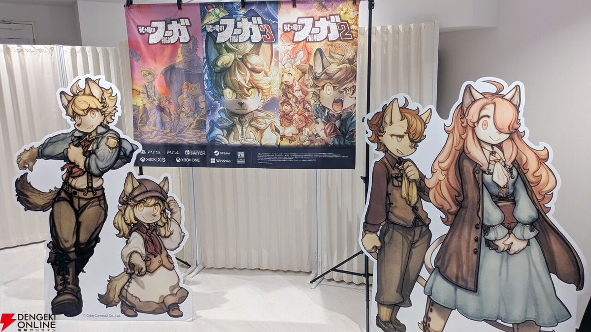 dengekionline's tweet image. 『戦場のフーガ展』東京フォトレポ（ネタバレイラストの一部を特別公開）。推しのカイルが尊かったし、漫画のネーム、朗読劇衣装など見応えがありすぎた…！
dengekionline.com/article/202511…

次回は大阪で12月開催！
ネタバレイラストの詳細は記事内で！

#戦場のフーガ
#戦場のフーガ展