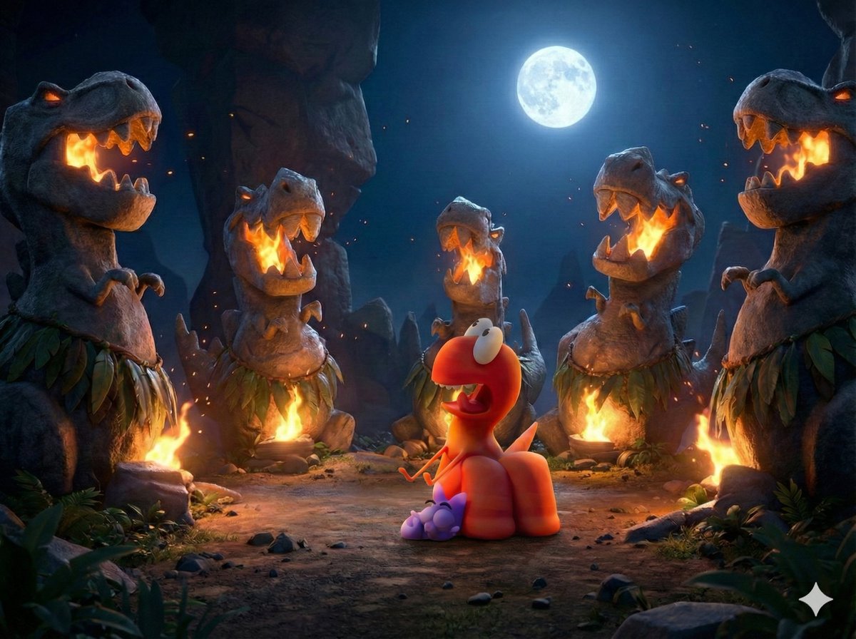 Another <a href="/Claynosaurz/">Claynosaurz</a> wip gem revisited and combined with my fav short introducing Catslugs 🌋

3am i prob should stop frying my eyes but fun to produce content is max level 🐌 

Gn Claynotopia 🫶