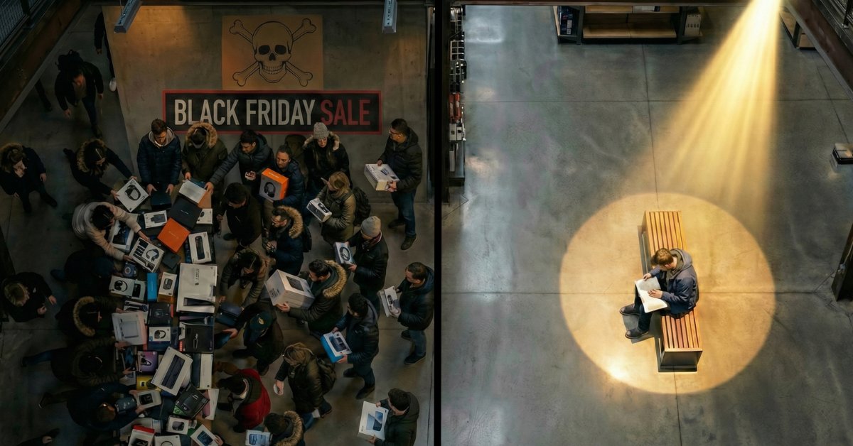 towards_AI's tweet image. The most expensive thing you can buy this week is a distraction.

Black Friday is designed to trigger consumption.
It convinces you to trade liquid cash for depreciating physical goods, TVs, clothes, gadgets that lose value the moment you open the box.

We prefer construction.…