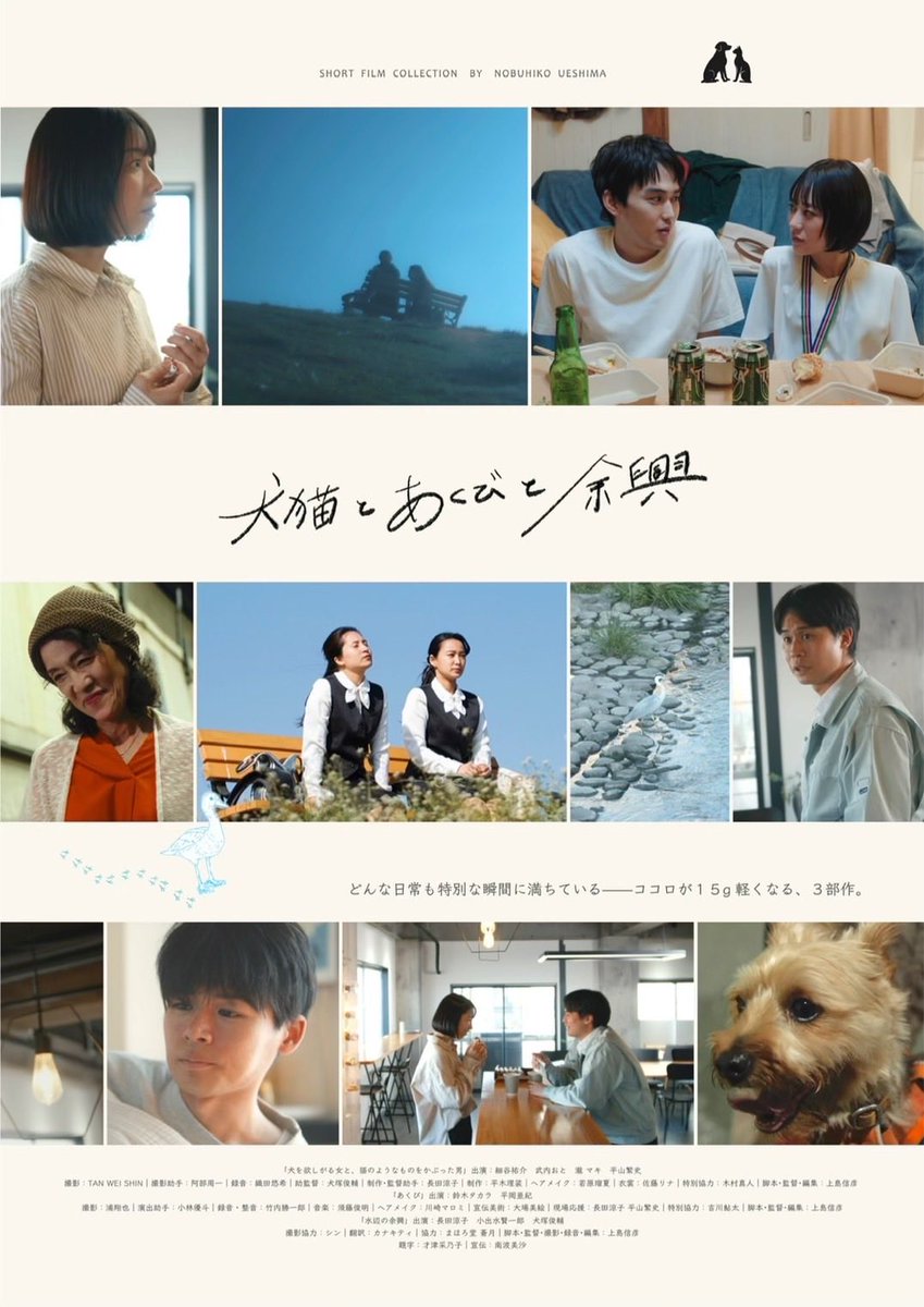 ueshi_movies's tweet photo. ＼本日よりアンコール上映開始🌙／

本日、キャスト舞台挨拶あります。
当日券での来場も余裕あります。
ご来場心よりお待ちしてます‼️

映画『#犬猫とあくびと余興』
■日程■
11/28（金）～12/4（木）
※火曜定休
📍下北沢トリウッド

28日（金）19:30
29日（土）19:30
30日（日）12:40 ⭐︎昼上映
  1日（月）19:30
  2日（火） 定休日
  3日（水） 19:30
  4日（木） 19:30

◎毎上映後20分舞台登壇あり

〈詳細〉
🔗https://t.co/0QQxhlRFnn