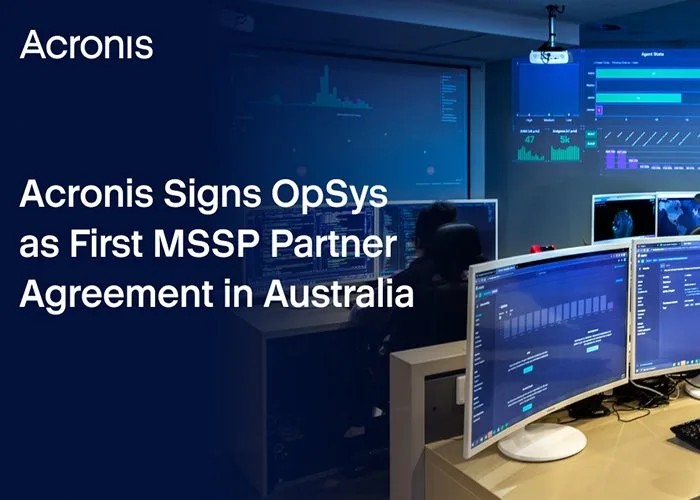 AustCyberSecMag's tweet photo. Acronis names OpSys as its first MSSP partner in Australia... Read more: https://t.co/J9rTPwb3dI

@Acronis #OperationalSystems #OpSys #managedsecurityserviceprovider #MSSP #Australia #ManagedDetectionandResponse #MDR #MSPs #partnership #cyberthreats https://t.co/NH3fKqo7YU