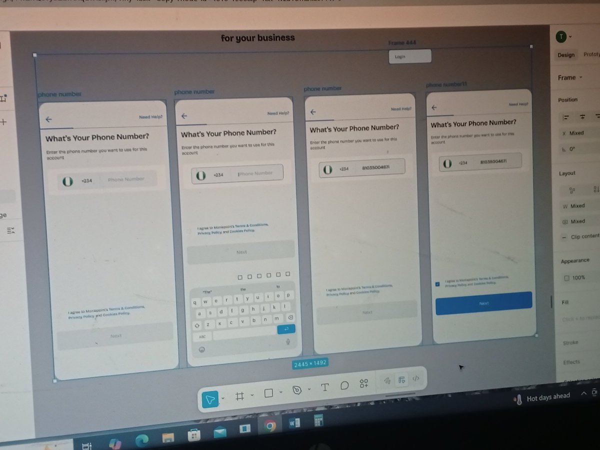 AlliTaofeekO1's tweet image. @moniepointng onboarding flow replicated.