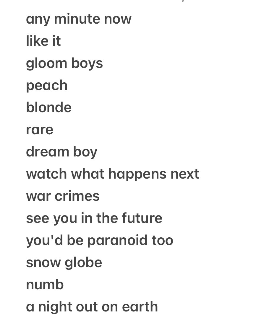 closurecherry's tweet image. currently my top parx songs and i just heard almost half of them live... not bad...