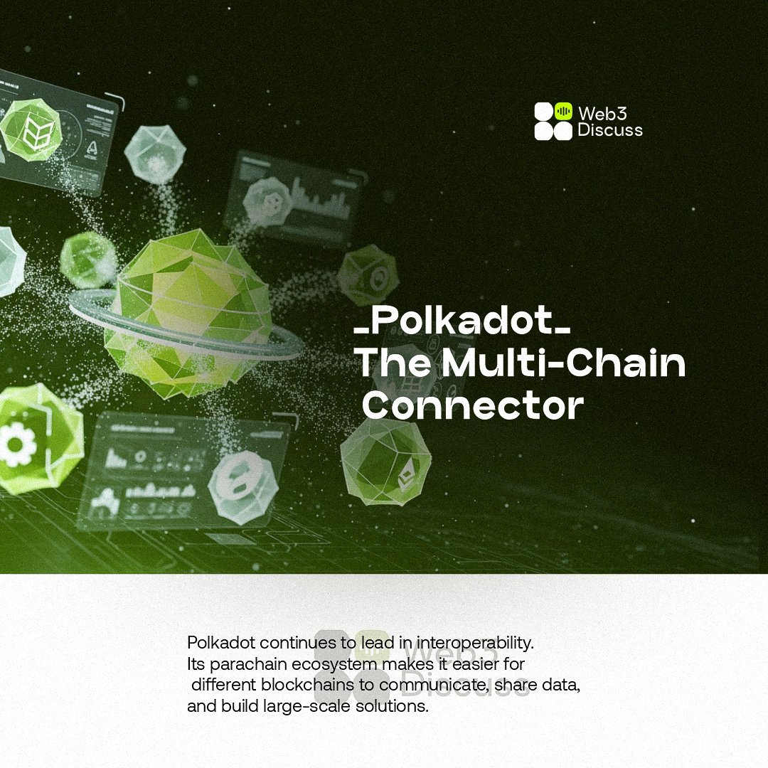 Web3Discuss's tweet image. Web3 can feel like a crowded marketplace every blockchain shouting its own ideas, trying to survive alone.

But anyone who’s been in this space knows the secret...... 

We grow faster when we’re connected.

That’s the magic of @Polkadot.

Instead of creating another isolated…