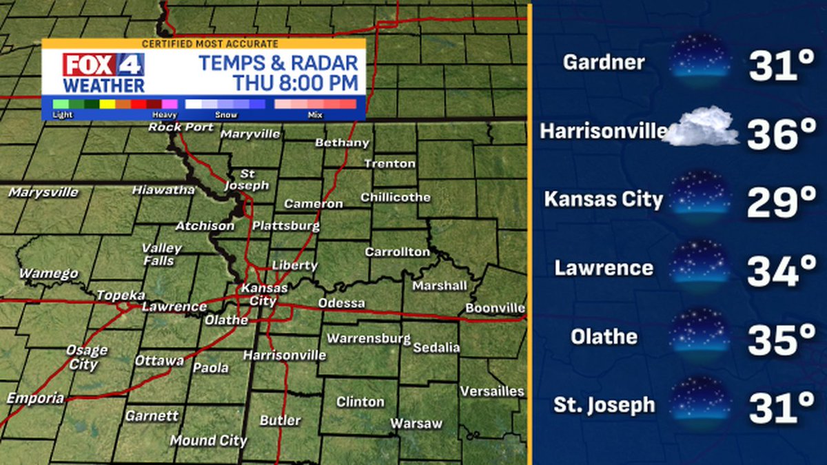 fox4wx's tweet image. Here are the latest weather conditions around #KC #mowx #kswx #kcwx #fox4kc