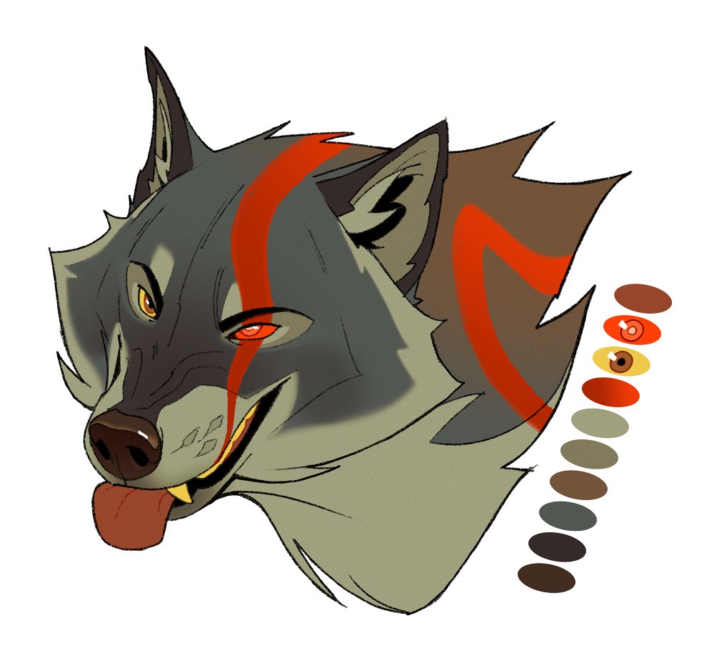 A wolfy warm-up for today before I start binging through headshot comms 

Asking 💲4⃣5⃣ for them, just DM to claim!