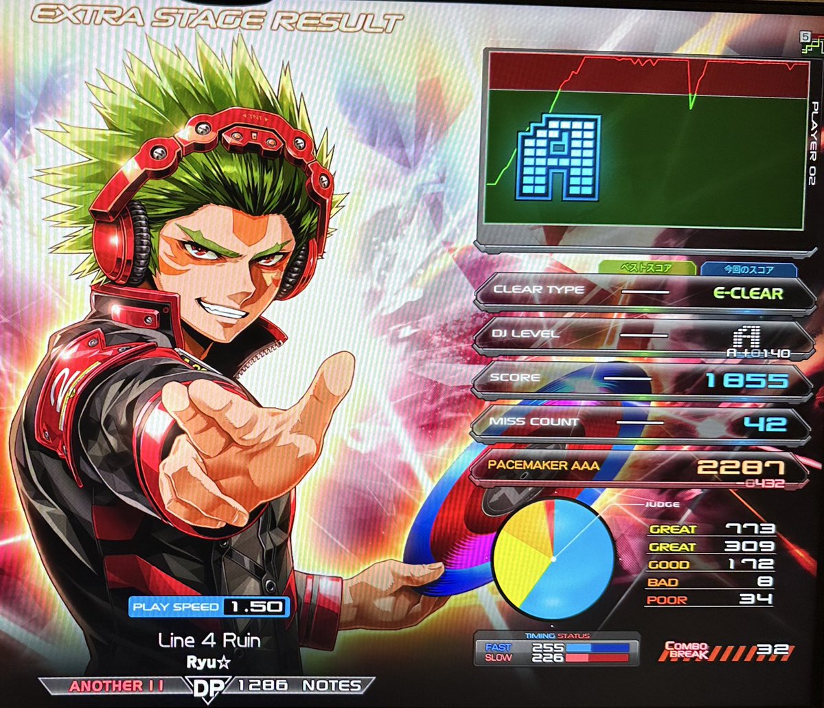 lv.11 1.5倍速イージー ホムポジだけの乱打はやっぱりすぐ詰められる