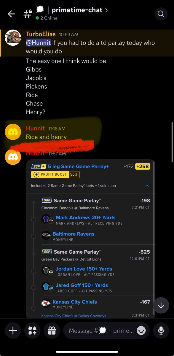 HunnitLocks's tweet image. Asked me what was the best 2 NFL TD scorers in the discord 👀