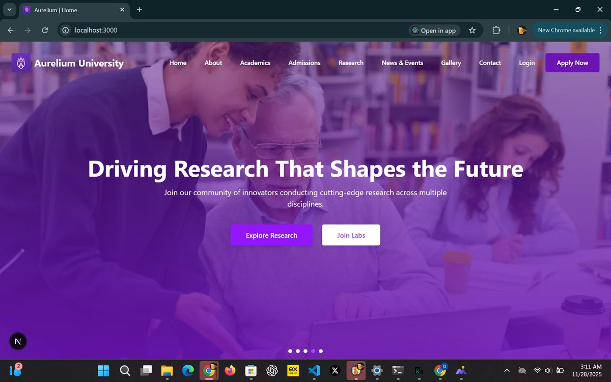 OyinWebX's tweet image. Simplicity cuts it for me regarding this University school website I&apos;m building with next.js
Feedbacks are mostly welcomed