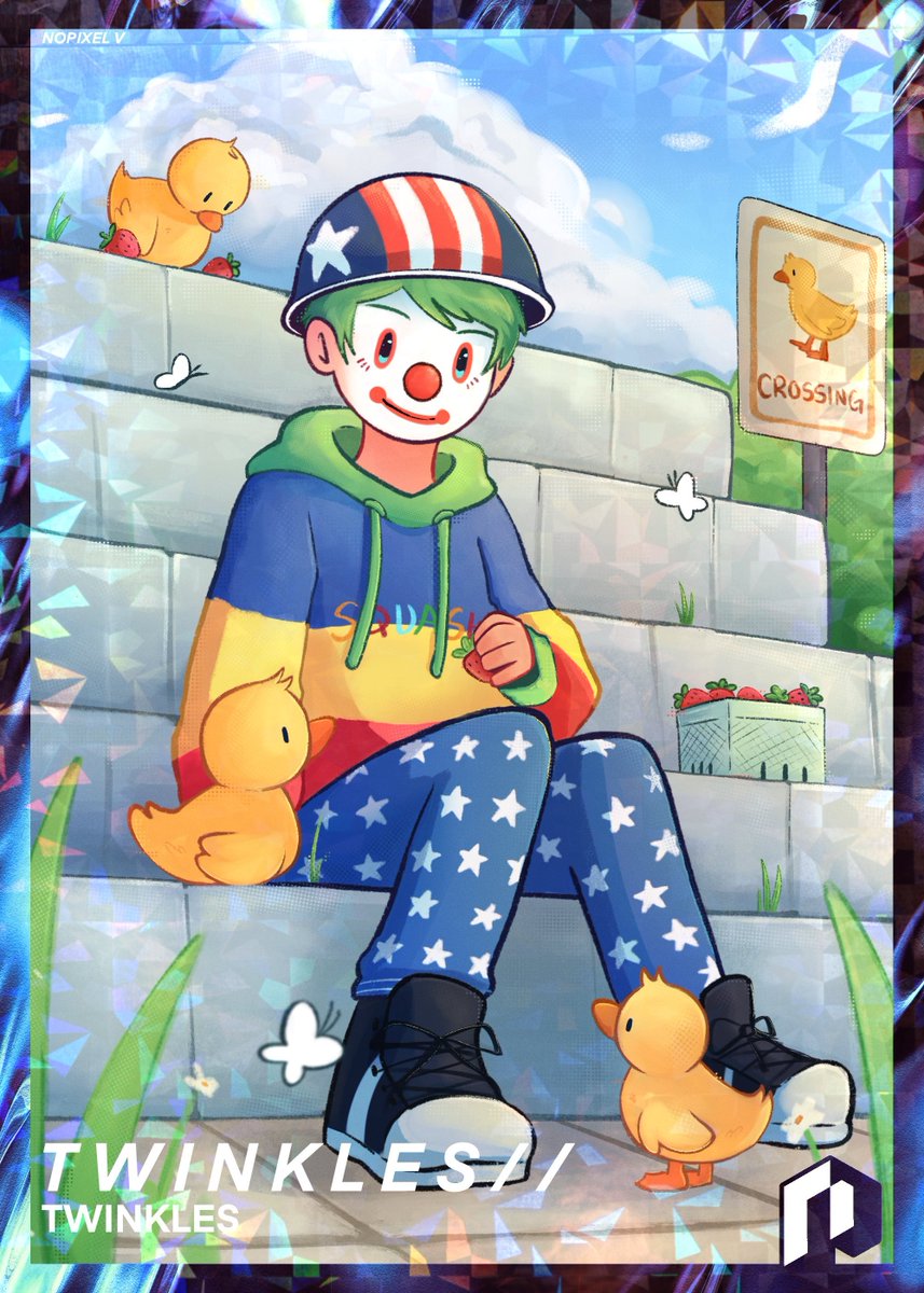 Glad to announce that I was invited to be a part of Nopixel V!

I'm so excited to see what's in store and the journey that's to come. Thank you Nopixel for the opportunity 

Also I can't stop looking at this card it's so cuteee