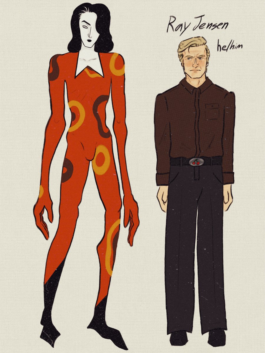 Part Two of Cherry Tree Hotel characters. Ray and that thing. #ocart