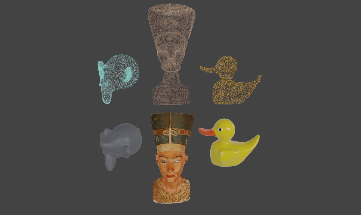 Velnias75's tweet image. 🖼️Converting 3D objects to 2D graph like meshes
#b3d #geometrynodes