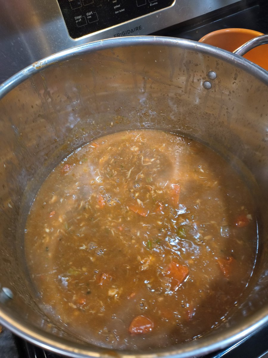 Sausage and crab meat is in! Shrimp next