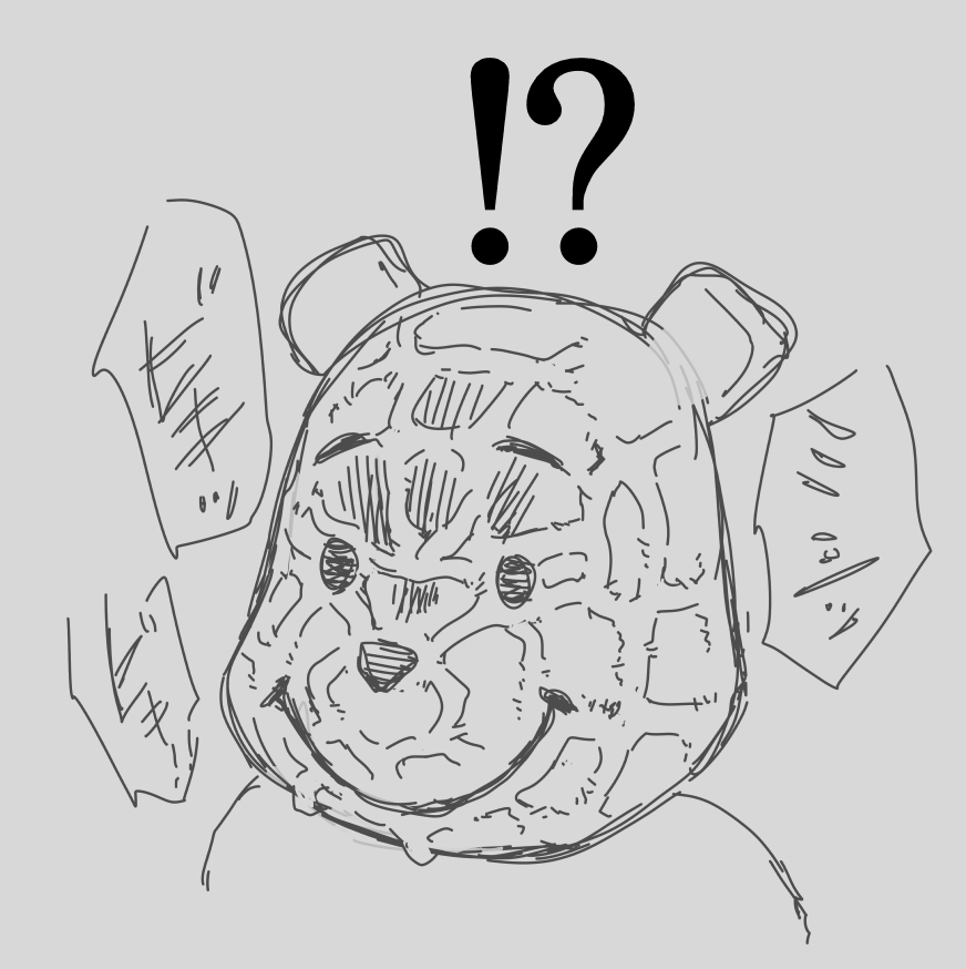 TLに流れてきた、赤ちゃん用のプーさんのおもちゃがこんな感じに見えて恐ろしいにゃ 