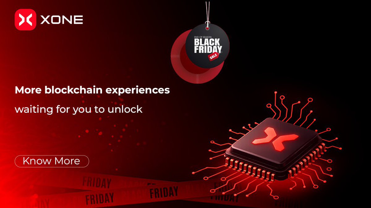 xone_chain's tweet photo. Black Friday No discounts  Only upgrades
XONE brings you more blockchain to explore
#BlackFriday #XONE #Web3 #Innovation https://t.co/6XO5v2CiBe