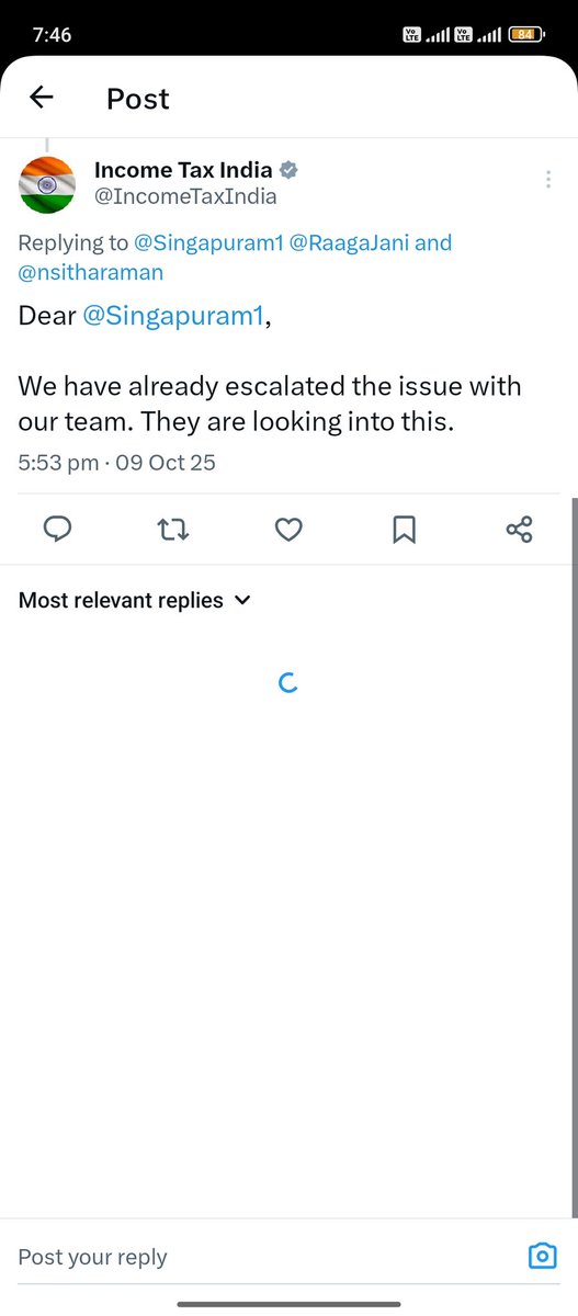 Singapuram1's tweet photo. @IncomeTaxIndia @IncomeTax_APTG @FinMinIndia @officeofPCM @nsitharamanoffc @PIB_India @PIBHyderabad @pibvijayawada I had sent request every time same message plz solve my problem immediately sir https://t.co/qM29Vz7r7Y