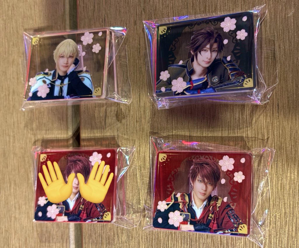 zeroichi0110's tweet photo. @1【交換／譲渡】刀ミュ　十周年　博覧会　メモスタンド　

譲：☆髭切、御手杵、大包平
求：和泉守、山姥切国広、定価

☆は交換のみ。
郵送でのお取引を希望します。
検索からもお気軽にお声かけください。 https://t.co/7B6DlRaC9p