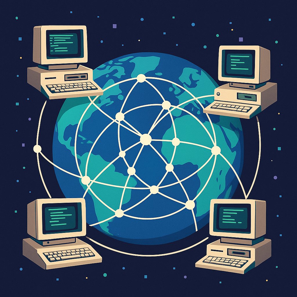 fidonext's tweet image. Miss node numbers and echomail? FidoNext keeps that DIY vibe but trades dial‑up for Rust + libp2p, Signal‑grade crypto, and a global mesh. No hubs to beg for access, just peers wiring themselves together. Bring your sysop brain.  
#FidoNext #FidoNet #P2P #OpenSourceCommunity…