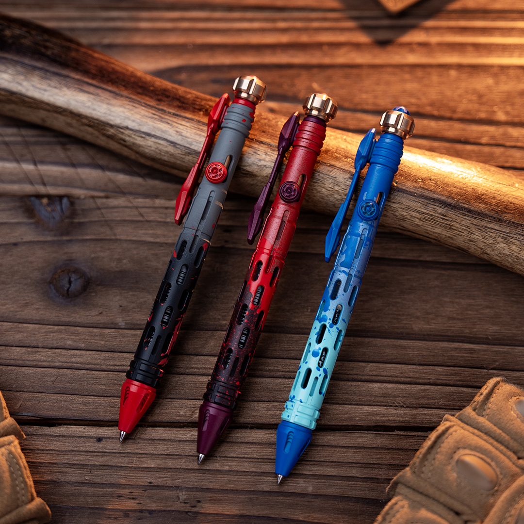 Titaner_com's tweet image. New Arrival! Made to order!
Cerakote Titanium Tactical Bolt-Action Pen
The perfect combo of military-grade camouflage spray
painting and tactical EDC! 
Black Friday/Cyber Monday
limited-time discount. 
Each piece is entirely hand-painted. 
#Titaner #EDCgear #edc #edctools
#pen
