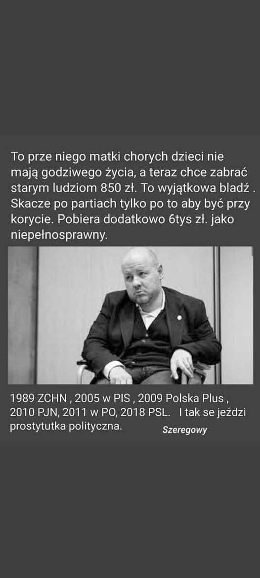 Świnia z PSL.