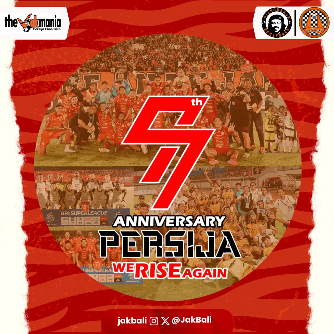 97 tahun berdiri
Banyak prestasi dan naik turun yang dilewati
Terus berbenah dan berkembang, Jaya Raya selalu Persijaku❤️