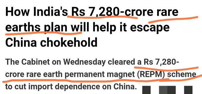Alexsambai1's tweet image. ✅Top 10 Rare Earth Stocks 🔥

-India’s 7,280 Cr Rare Earth Magnet Push

✅Bookmark it

Gmdc
Nmdc
Permanent Magnets
Ashapura Minechem
Hindustan Zinc
Hindustan Copper
Uno Minda
Sandur Manganese
Mahindra Group
Vedanta
Indian Rare Earths Ltd

Which stocks are attractive❓
 
RETWEET