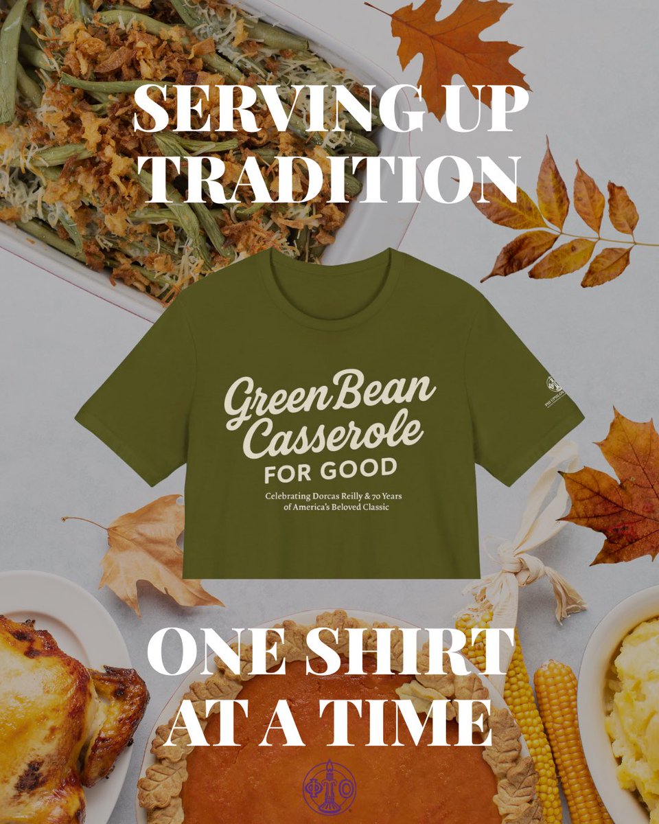 Tradition is best served warm... and worn! Get the Green Bean Casserole tee and support a great cause this Thanksgiving!

💚 Order using the link in our bio!