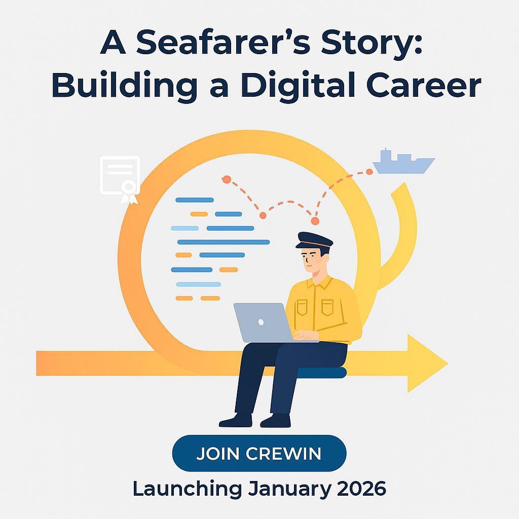 crewinofficial's tweet photo. Seafarers deserve a digital career platform ⚓
Crewin is building it.
🚀 Launching January 2026
🌍 https://t.co/YHoU59cgy3
#Seafarers #MaritimeTech #Crewin #Shipping https://t.co/MgWSsbYKKO