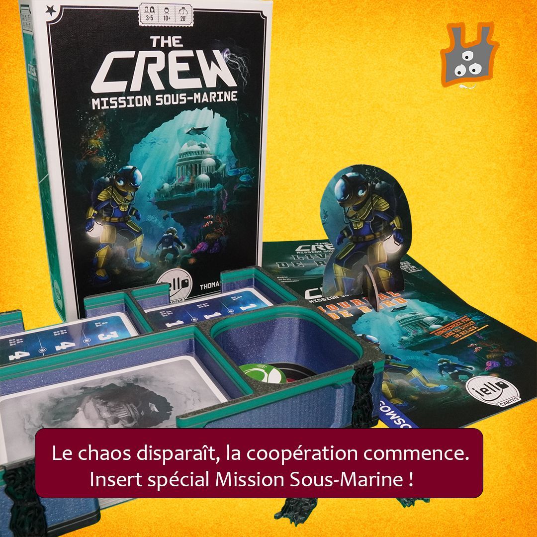 ludipack's tweet photo. Cet insert Ludipack pensé pour The Crew : Mission Sous-Marine permet de ranger chaque paquet et chaque jeton avec clarté.

Installation éclair, parties plus fluides, matériel protégé… il ne reste plus qu’à briefer l’équipage et partir en mission. 🌊🚀 https://t.co/tHr5KitbgX