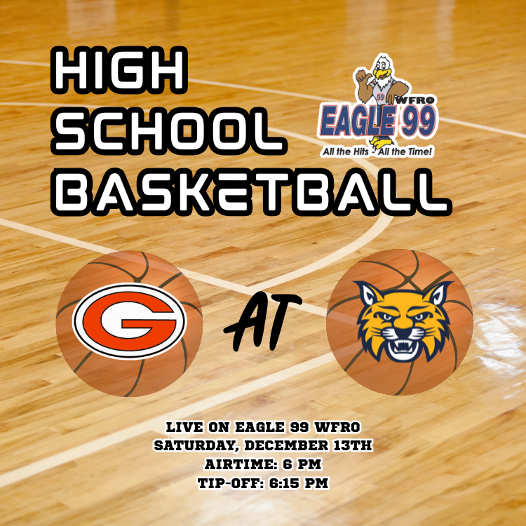 High school basketball is back tonight on Eagle 99 WFRO as Gibsonburg hits the road to take on the Woodmore girls! Jon and Brent have the call—listen on Eagle 99 WFRO or on our free app. Airtime is 6 PM with tip-off at 6:15 PM 🏀