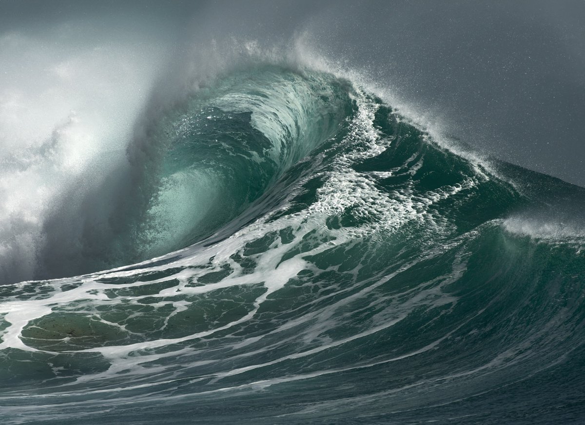 The ocean is beautiful.