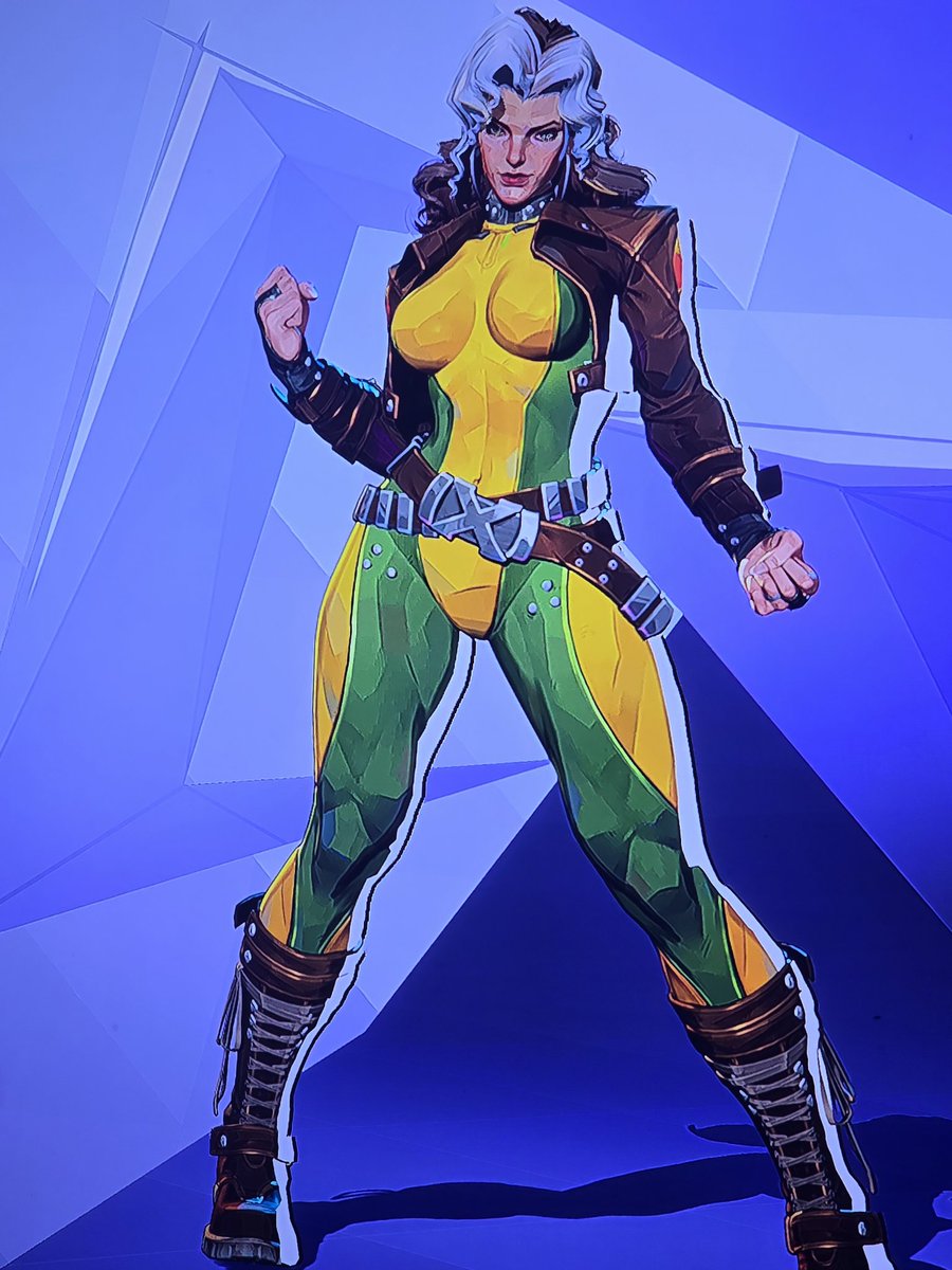 Got to play as Rogue she is fun so glad shes on here now. Plus is it me or does she have Groot face on her knees 😂🫶 #MarvelRivals