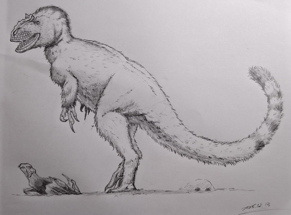 yutyrannus huali 
#yutyrannus #paleoart