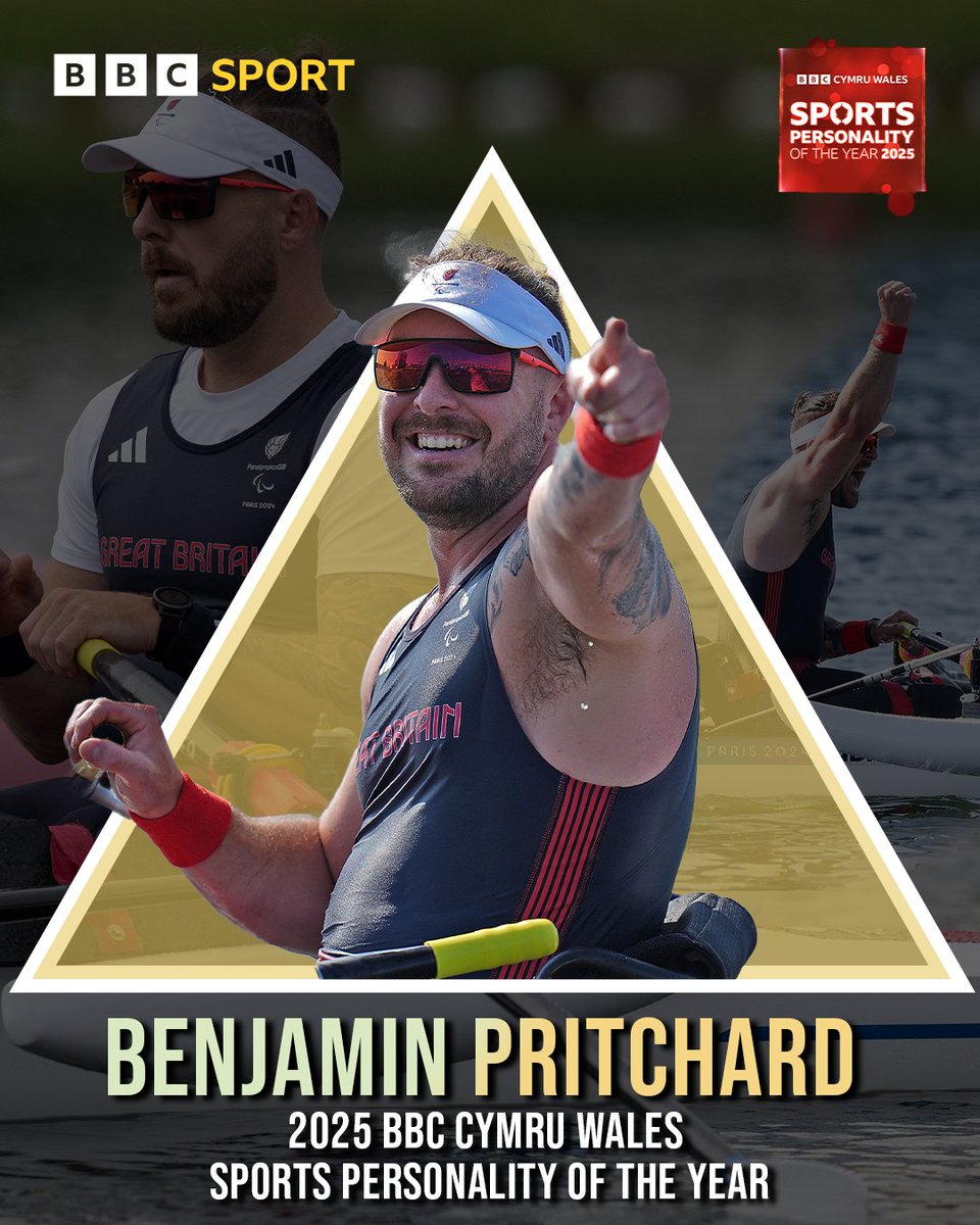 BBCSportWales's tweet photo. Paralympic, European AND world champion 🤩

Ben Pritchard is the 2025 BBC Cymru Wales Sports Personality of the Year🏆 https://t.co/mN5aoVyLB1