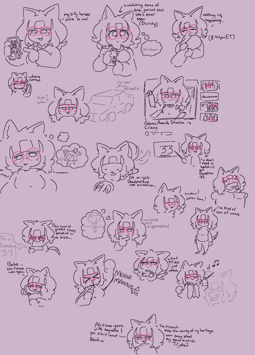 doodles during the game awards