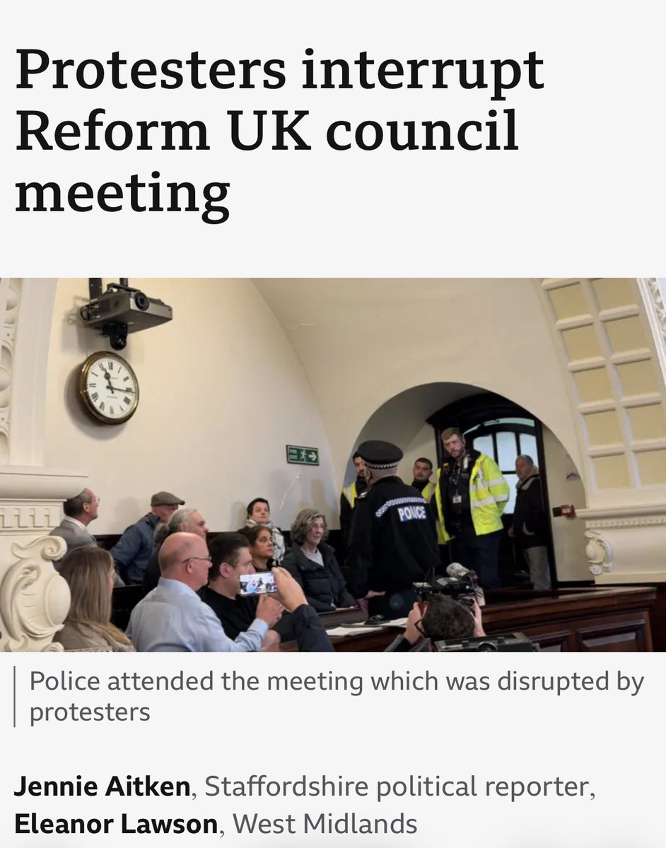 The party of racists, run by racists for racists is being called out by decent Brits! 
Well done.