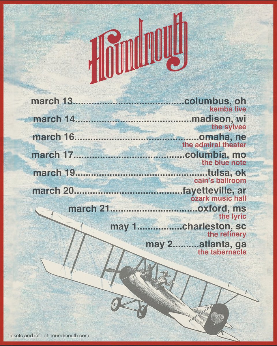 Houndmouth's tweet photo. all these dates are on sale now! tickets available at the link below. see ya out there!

https://t.co/bJy2bXzfqI https://t.co/mECVG4Etdu