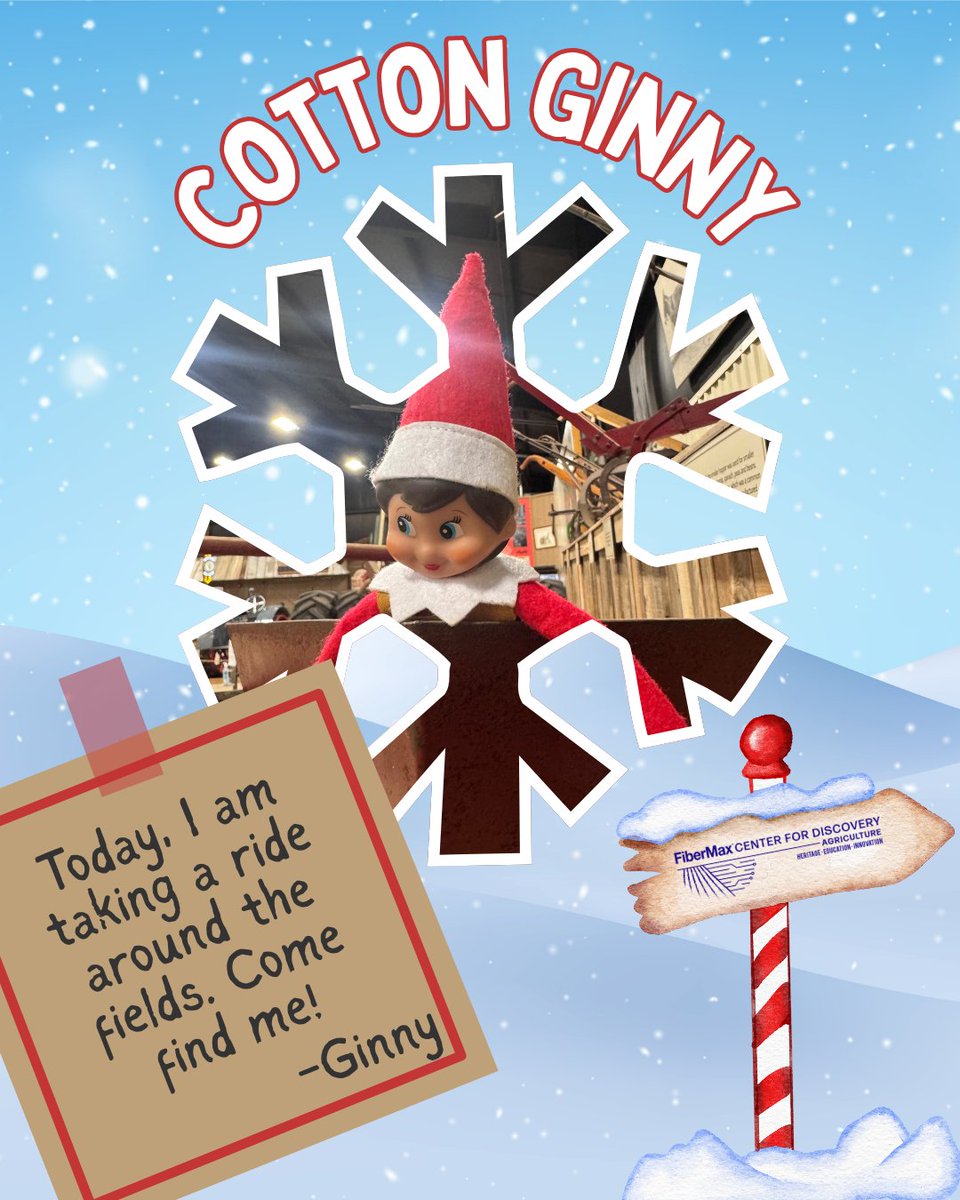 Can you tell where Ginny is today? Remember to stay on the nice list, Ginny is watching... 

Open from 10am-5pm, Tuesday - Friday.
-
-
-
#Cottonginny #FCFDchristmas