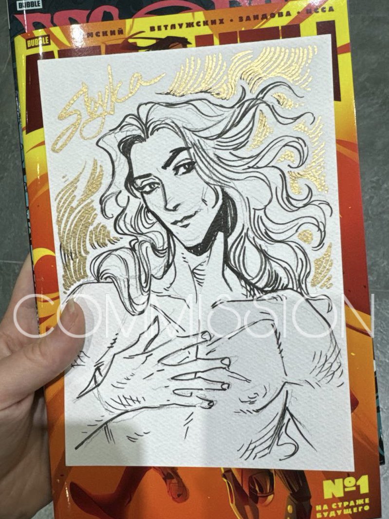 Сойка <a href="/s0yka_birb/">✦s0yka✦</a> нарисовала мне шедевр 😍😍😍
Запрос был на Сережу-Венеру