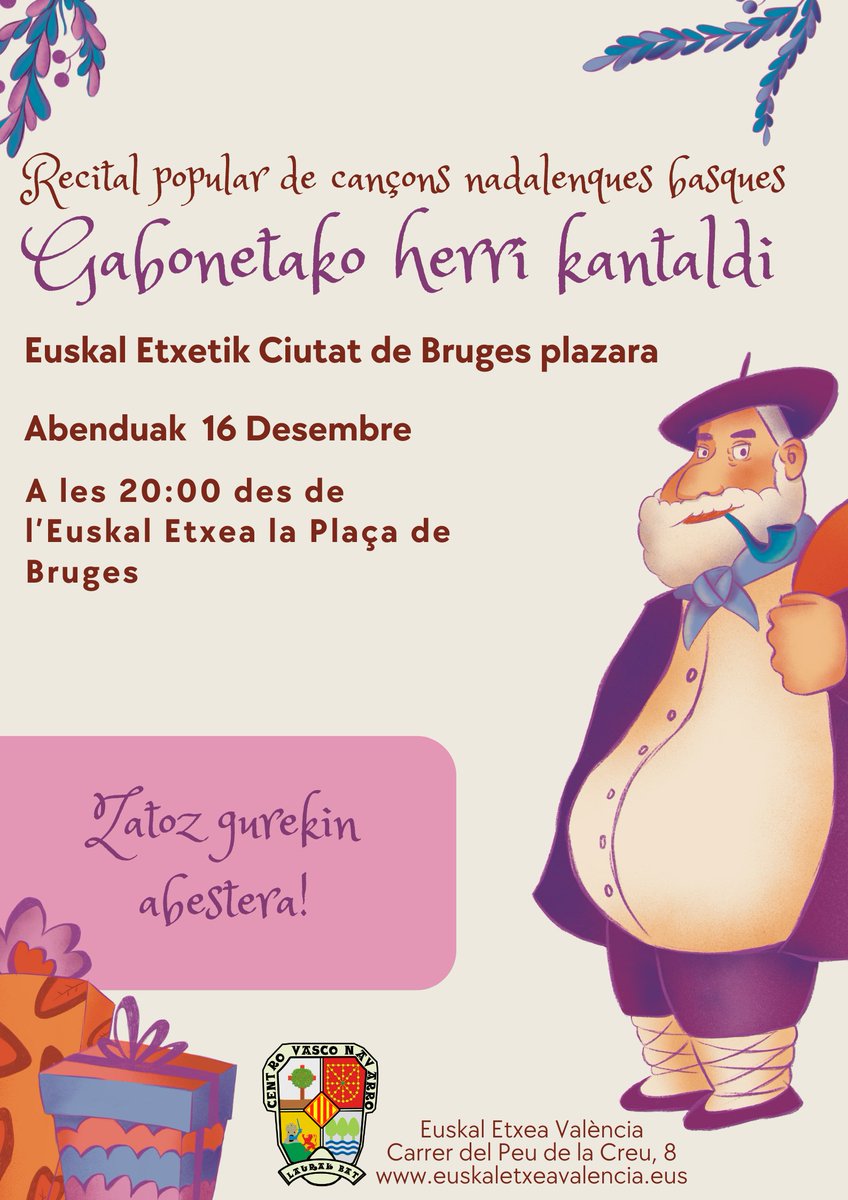 🌀Bon dia de vesprada!
Dimarts vinent eixirem juntes a cantar, us esperem!

🌀kantatzen duen herria ez da inoiz hilko!

🎵🎶🎵🎶🎵🎶🎵🎶🔆

#HerriKantak
#Euskaraz
#EuskarazBizi