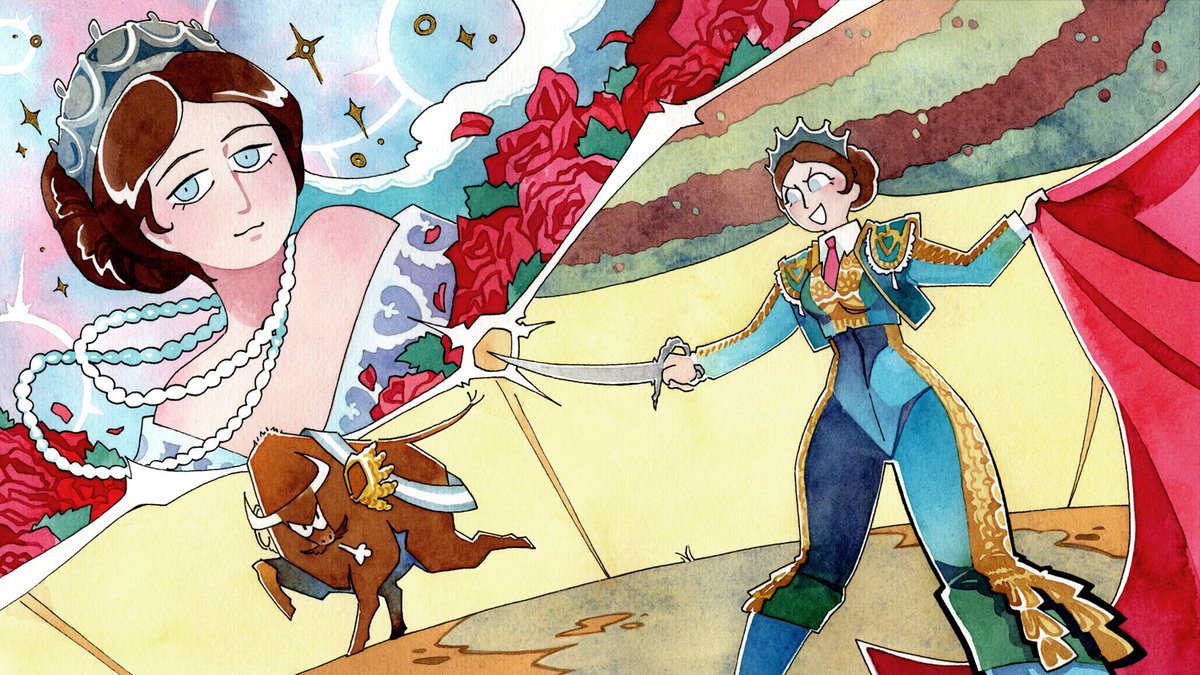 MagnaGallina's tweet image. Eugenie de Montijo commission for @CallMeEzekielYT for his latest video doc on Napoleon the 3rd!