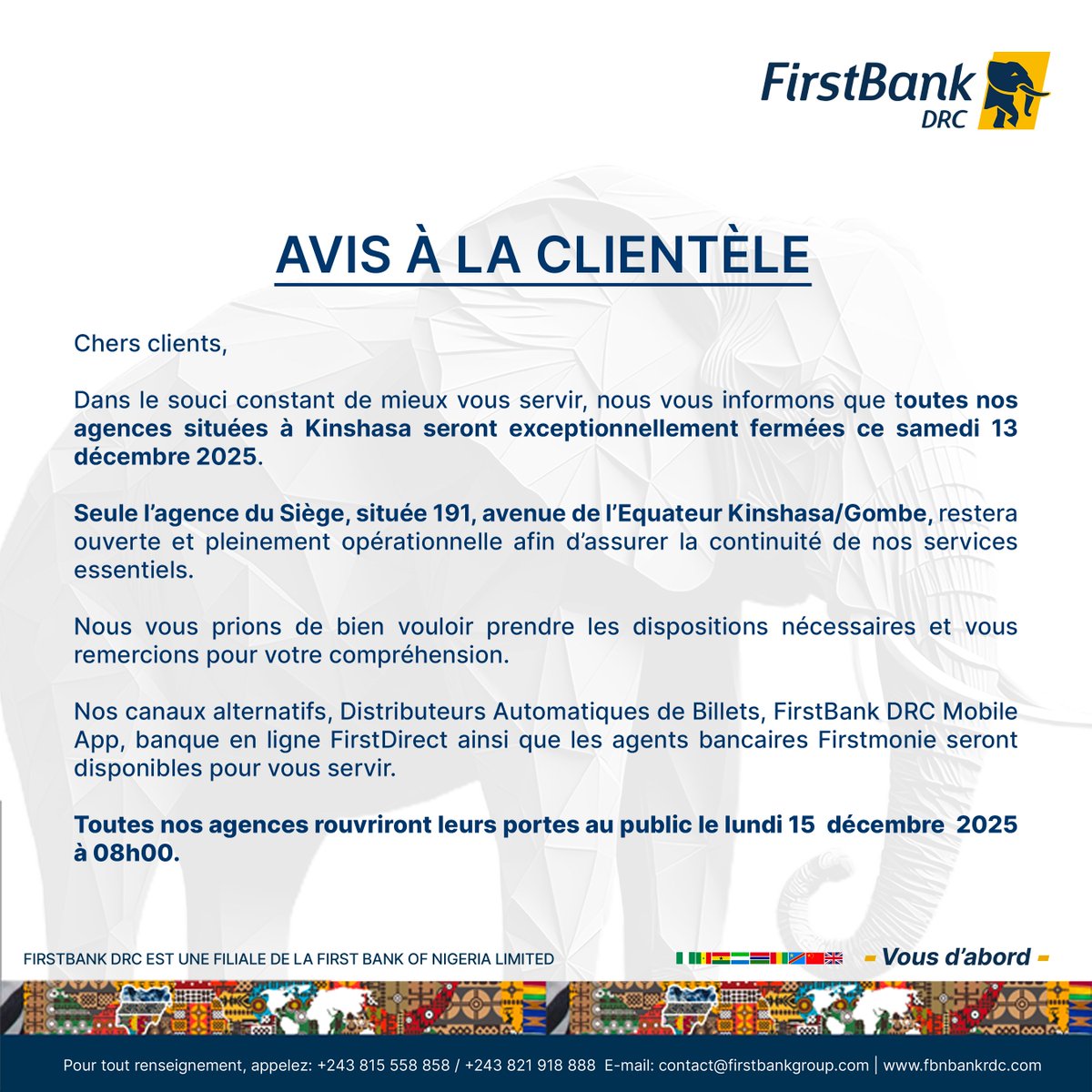 FirstBank DRC tweet media